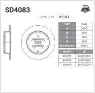 ���� ��������� ������ Sangsin Brake SD4083 SD4083 ����