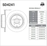 ���� ���������, ������ Sangsin Brake SD4241 SD4241 ����