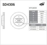 ���� ���������, �������� Sangsin Brake SD4306 SD4306 ����