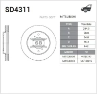 ���� ���������, �������� Sangsin Brake SD4311 SD4311 ����