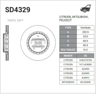 ���� ���������, �������� Sangsin Brake SD4329 SD4329 ����