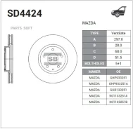 ���� ��������, �������� Sangsin Brake SD4424 SD4424 ����