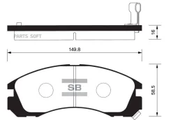 ������� ��������� ��������, �������� Sangsin Brake SP1068 SP1068 ����