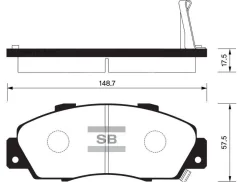������� ���������, �������� Sangsin Brake SP1076F SP1076F ����
