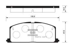 ������� ��������� ��������, �������� Sangsin Brake SP1105 SP1105 ����