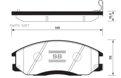 ������� ��������� ��������, �������� Sangsin Brake SP1115 SP1115 ����