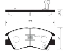 ������� ��������� ��������, �������� Sangsin Brake SP1135 SP1135 ����