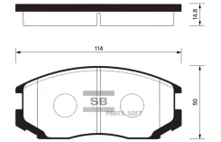 ������� ��������� �������� Mitsubishi Lancer/Colt 1.3-2.0/1.8D-2.0D 88 SP1142 Sangsin Brake SP1142 SP1142 ����