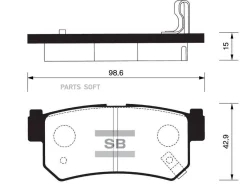 ������� ��������� ��������, ������ Sangsin Brake SP1151 SP1151 ����