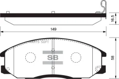 ������� ��������� Hyundai H-1/Santa FE/Trajet/Ssangyong Rexton 01- �������� SP1157 Sangsin Brake SP1157 SP1157 ����