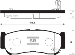 ������� ��������� ��������, ������ Sangsin Brake SP1173 SP1173 ����