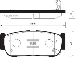 ������� ��������� ��������, ������ Sangsin Brake SP1178 SP1178 ����