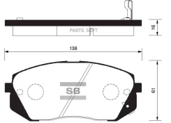 ������� ��������� �������� Kia Carens 2.0CVVTi/CRDi 06 SP1196 Sangsin Brake SP1196 SP1196 ����