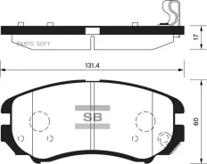 ������� ��������� �������� Hyundai Elantra 1.6/2.0i/1.6CRDi 06 SP1202 Sangsin Brake SP1202 SP1202 ����