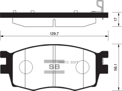 ������� ��������� Hyundai Accent/i20/KIA RIO 05- �������� SP1186 Sangsin Brake SP1186 SP1186 ����