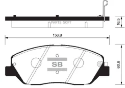 ������� ��������� Hyundai Santa FE (CM)/(SM) 05-/KIA Sorento (XM) 09- �������� SP1194 Sangsin Brake SP1194 SP1194 ����