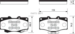 ������� ��������� �������� Toyota #J7# KZJ9# KDJ9# VZJ9# RZJ9# KZN185 KDN185 VZN18# RZN16#/174/185 Sangsin Brake SP1222 SP1222 ����