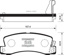 ������� ��������� �������� Toyota Celica 2.0 89-94/Camry 1.8-3.0 86-91 SP1208 Sangsin Brake SP1208 SP1208 ����