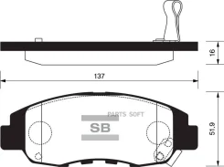 ������� ��������� �������� Honda Accord all 90-93/CR-V 2.0i 02 SP1231 Sangsin Brake SP1231 SP1231 ����