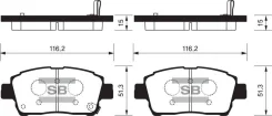 ������� ��������� ��������, �������� Sangsin Brake SP1232 SP1232 ����