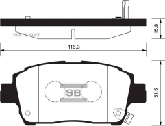 ������� ��������� ��������, �������� Sangsin Brake SP1244 SP1244 ����