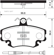 ������� ��������� Renault Logan 04-/Sandero 08-/CLIO 91- �������� ��� ������� SP1243 Sangsin Brake SP1243 SP1243 ����
