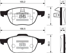 ������� ��������� ��������, �������� Sangsin Brake SP1260 SP1260 ����