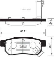 ������� ��������� ��������, ������ Sangsin Brake SP1265 SP1265 ����
