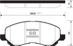 ������� ��������� Mitsubishi ASX/Lancer/Outlander/Dodge Caliber �������� SP1360 Sangsin Brake SP1360 SP1360 ����