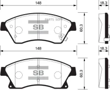 ������� ��������� ��������, �������� Sangsin Brake SP1362 SP1362 ����