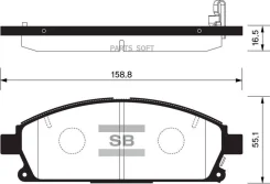 ������� ��������� ��������, �������� Sangsin Brake SP1365 SP1365 ����