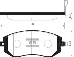 ������� ��������� ��������, �������� Sangsin Brake SP1367 SP1367 ����