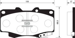 ������� ��������� �������� Toyota KUN2#/35/36/5#/60 TGN26/36/51/61 GGN25 Sangsin Brake SP1375 SP1375 ����