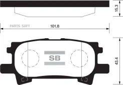 ������� ��������� ��������, ������ Sangsin Brake SP1385 SP1385 ����