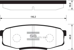 ������� ��������� �������� Toyota Land Cruiser 4.7 V8/4.5D V8 08 SP1382 Sangsin Brake SP1382 SP1382 ����