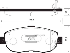 ������� ��������� �������� Toyota Lexus LS 400 92-94/Celsior UCF10 92-94 SP1386 Sangsin Brake SP1386 SP1386 ����