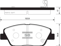������� ��������� �������� Kia Optima 2.4L 10/05- Sangsin Brake SP1397 SP1397 ����