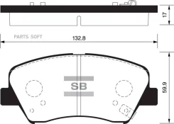 ������� ��������� Hyundai i30/Elantra 11-/CEED 12- �������� SP1400 Sangsin Brake SP1400 SP1400 ����
