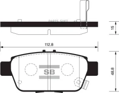 ������� ��������� ������ Honda YK1 Ridgeline Sangsin Brake SP1430 SP1430 ����