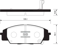 ������� �������� Honda Civic TYPE-R 06- SP1434 Sangsin Brake SP1434 SP1434 ����