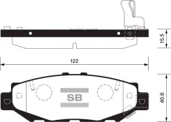 ������� ��������� ��������, ������ Sangsin Brake SP1432 SP1432 ����