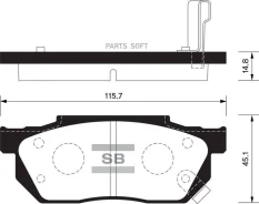 ������� ��������� ��������, �������� Sangsin Brake SP1462 SP1462 ����