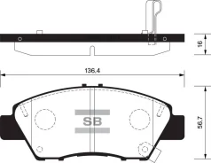 ������� ���������, �������� Sangsin Brake SP1463 SP1463 ����