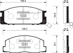 ������� ��������� �������� Toyota Liteace 1.5/1.8D/2.0D 85-92 SP1464 Sangsin Brake SP1464 SP1464 ����