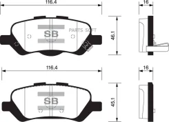 ������� ��������� �������� Toyota Venza 09 SP1459 Sangsin Brake SP1459 SP1459 ����