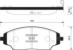 ������� ��������� ��������, �������� Sangsin Brake SP1481 SP1481 ����