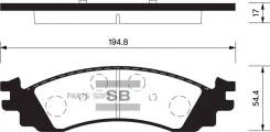 ������� ��������� �������� Ford Explorer IV U251 4.0L 4.6L 05/06-11/05 Sangsin Brake SP1510 SP1510 ����
