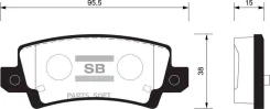 ������� ��������� Toyota Corolla (E12) 0206 ��� ������� ������ SP1503 Sangsin Brake SP1503 SP1503 ����