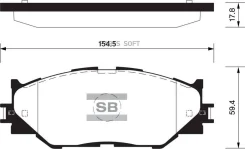������� ��������� �������� Toyota IS220/250/350 Sangsin Brake SP1543 SP1543 ����