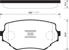 ������� ��������� ��������, �������� Sangsin Brake SP1535 SP1535 ����